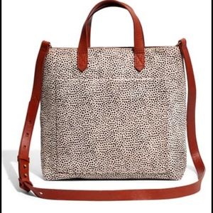 Madewell leather/calf hair bag